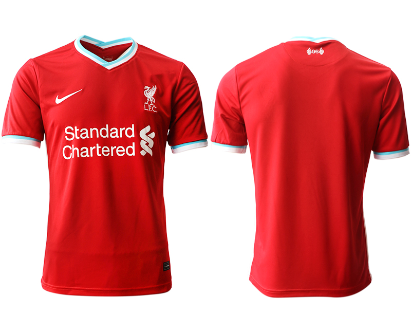 Men 2020-2021 club Liverpool home aaa version blank red Soccer Jerseys
